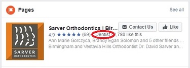 How do I change my Facebook Page's category from Dentist to Orthodontist?